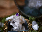 Charger l'image dans la galerie, Bague fine réglable Améthyste - Argent 925
