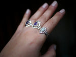 Charger l'image dans la galerie, Bague fine réglable Fluorine III - Argent 925
