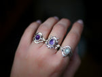 Charger l'image dans la galerie, Bague fine réglable Fluorine III - Argent 925
