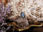 Charger l'image dans la galerie, Bague Art Nouveau Pt. II - Kyanite teal &amp; Argent 925
