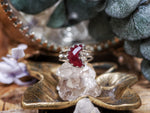 Charger l'image dans la galerie, Bague Lune - Verre Rouge II - Argent 925
