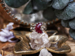 Charger l'image dans la galerie, Bague Lune - Verre Rouge II - Argent 925
