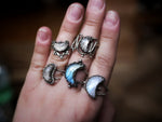 Charger l'image dans la galerie, Bague Lune - Prasiolite - Argent 925
