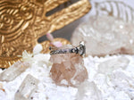 Charger l'image dans la galerie, Bague Éclats des Abysses - Kyanite &amp; Diamants d'Herkimer - Argent 925
