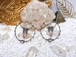Charger l'image dans la galerie, Boucles d'oreilles Éclats des Abysses - Améthystes Vera Cruz &amp; Pierres de Lune - Argent 925
