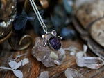 Charger l'image dans la galerie, Amulette Khepri II - Fluorine &amp; Zircon - Argent 925
