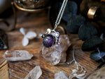 Charger l'image dans la galerie, Amulette Khepri II - Fluorine &amp; Zircon - Argent 925
