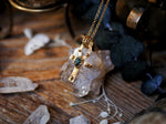 Charger l'image dans la galerie, Amulette Croix de Ankh - Émeraude - Vermeil
