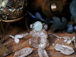 Charger l'image dans la galerie, Bague Khepri VII -  Calcédoine &amp; Zircons - Argent 925
