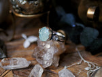 Charger l'image dans la galerie, Bague Khepri VII -  Calcédoine &amp; Zircons - Argent 925
