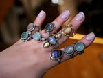 Charger l'image dans la galerie, Bague Khepri VIII - Aventurine - Argent 925
