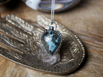 Charger l'image dans la galerie, RÉSERVÉ VALÉRIE M. - Collier Turquoise d'Iran - Argent 925
