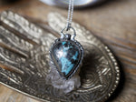 Charger l'image dans la galerie, RÉSERVÉ VALÉRIE M. - Collier Turquoise d'Iran - Argent 925
