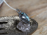 Charger l'image dans la galerie, RÉSERVÉ VALÉRIE M. - Collier Turquoise d'Iran - Argent 925
