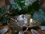 Charger l'image dans la galerie, Bague fine réglable Aventurine - Argent 925

