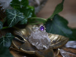 Charger l'image dans la galerie, Bague fine réglable Améthyste - Argent 925
