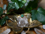 Charger l'image dans la galerie, Bague fine réglable Aventurine - Vermeil

