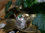 Charger l'image dans la galerie, Bague fine réglable Aventurine - Vermeil
