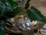 Charger l'image dans la galerie, Bague fine réglable Kyanite verte - Vermeil
