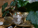 Charger l'image dans la galerie, Bague fine réglable Kyanite verte - Vermeil
