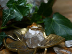 Charger l'image dans la galerie, Bague fine réglable Kyanite verte - Vermeil
