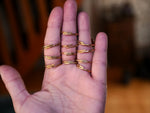 Charger l'image dans la galerie, Bague fine réglable Kyanite verte - Vermeil
