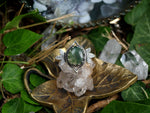 Charger l'image dans la galerie, Bague Elfique VI - Agate Mousse - Argent 925
