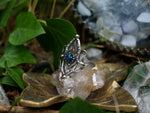 Charger l'image dans la galerie, Bague Elfique II - Opale Noire - Argent 925
