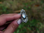 Charger l'image dans la galerie, Bague Elfique I - Pierre de Lune - Argent 925
