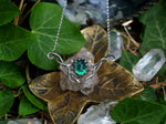 Charger l'image dans la galerie, Collier Elfique II - Quartz vert - Argent 925
