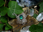 Charger l'image dans la galerie, Collier Elfique II - Quartz vert - Argent 925
