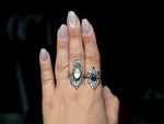 Charger l'image dans la galerie, Bague Elfique II - Opale Noire - Argent 925
