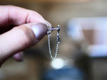 Charger l'image dans la galerie, RÉSERVÉ ÉLOÏSE - Monoboucle Oeil d'Horus - Zircon - Argent 925
