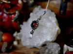 Charger l'image dans la galerie, Collier Lunes - Grenat rouge - Argent 925
