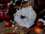 Charger l'image dans la galerie, Collier Lune &amp; Feuillages - Onyx noir - Argent 925
