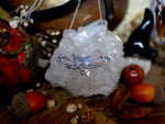 Charger l'image dans la galerie, Collier Lune &amp; Feuillages - Onyx noir - Argent 925
