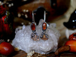 Charger l'image dans la galerie, Boucles d'oreilles Citrouille - Kyanite orange - Argent 925
