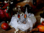 Charger l'image dans la galerie, Boucles d'oreilles Citrouille - Kyanite orange - Argent 925
