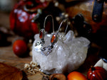 Charger l'image dans la galerie, Boucles d'oreilles Citrouille - Kyanite orange - Argent 925
