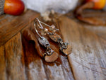 Charger l'image dans la galerie, Boucles d'oreilles Citrouille - Kyanite orange - Argent 925
