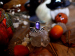 Charger l'image dans la galerie, Bague Chauve Souris II - Améthyste - Argent 925
