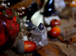 Charger l'image dans la galerie, Bague Chauve Souris I - Grenat rouge - Argent 925

