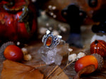 Charger l'image dans la galerie, RESERVEE CELINE - Bague Citrouille Kyanite orange - Argent 925
