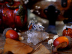 Charger l'image dans la galerie, RESERVEE CELINE - Bague Citrouille Kyanite orange - Argent 925
