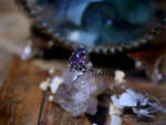 Charger l'image dans la galerie, RÉSERVÉE CHARLOTTE M. - Bague Super Seven &amp; Lierre - Argent 925
