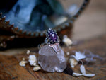 Charger l'image dans la galerie, RÉSERVÉE CHARLOTTE M. - Bague Super Seven &amp; Lierre - Argent 925
