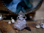 Charger l'image dans la galerie, RÉSERVÉE CHARLOTTE M. - Bague Super Seven &amp; Lierre - Argent 925
