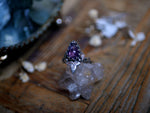 Charger l'image dans la galerie, RÉSERVÉE CHARLOTTE M. - Bague Super Seven &amp; Lierre - Argent 925
