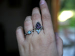 Charger l'image dans la galerie, RÉSERVÉE CHARLOTTE M. - Bague Super Seven &amp; Lierre - Argent 925
