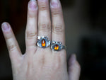 Charger l'image dans la galerie, Bague Citrouille V - Grenat Hessonite - Argent 925
